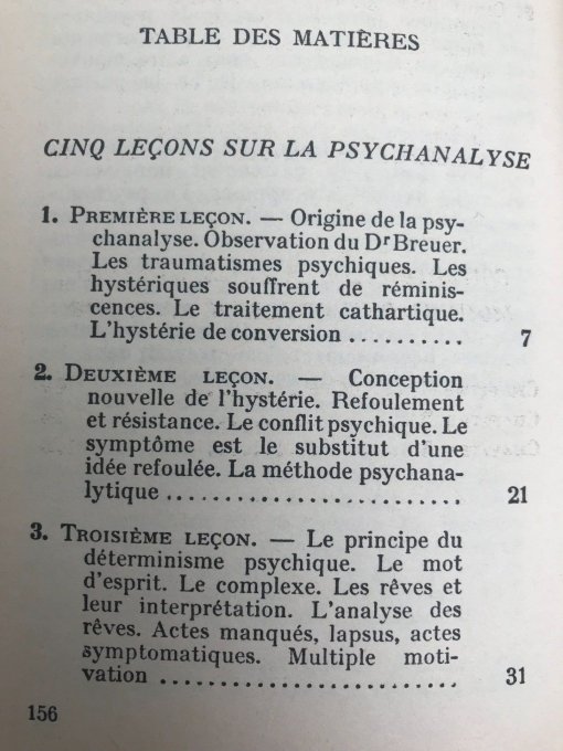 Freud. Cinq leçons sur la psychanalyse - Copie