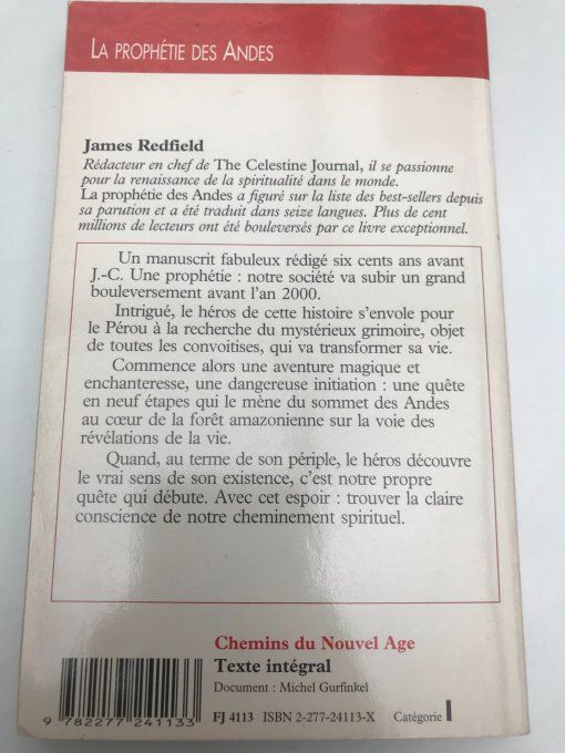 La prophétie des Andes