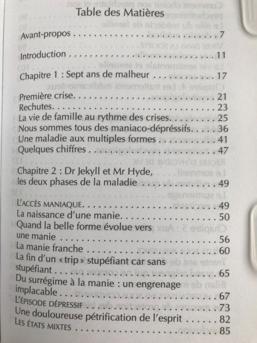 Vivre avec des hauts et des bas