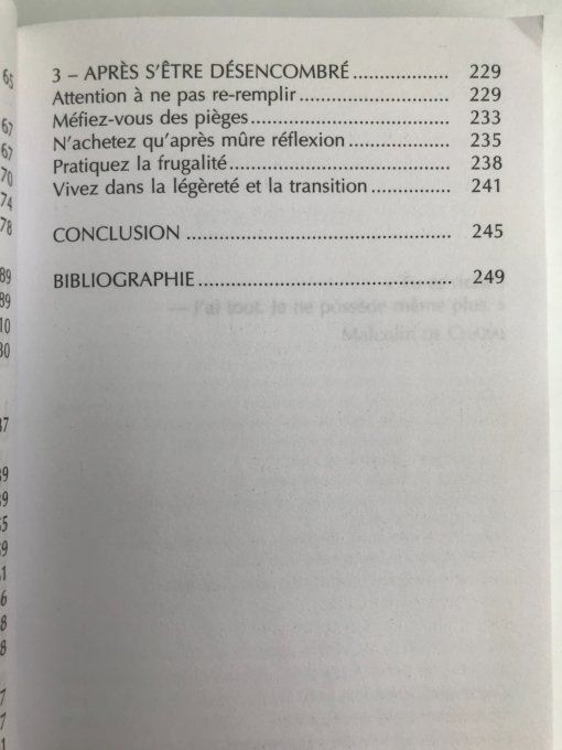 L'art de l'essentiel