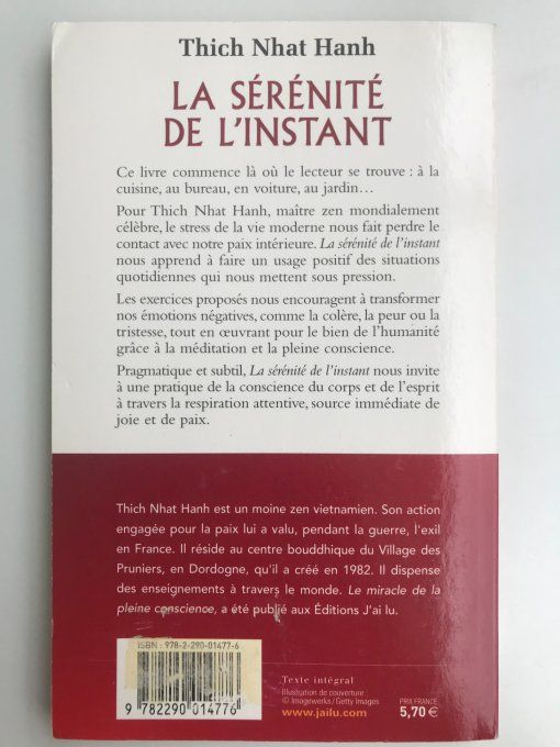 La sérénité de l'instant