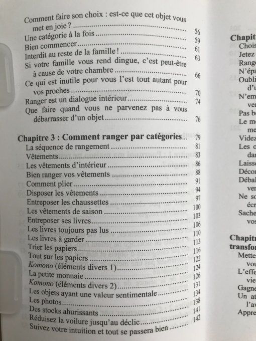 La magie du rangement