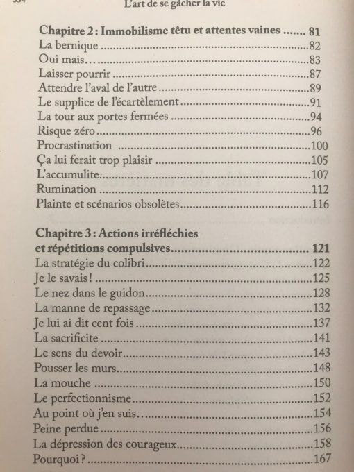 L'art de se gâcher la Vie
