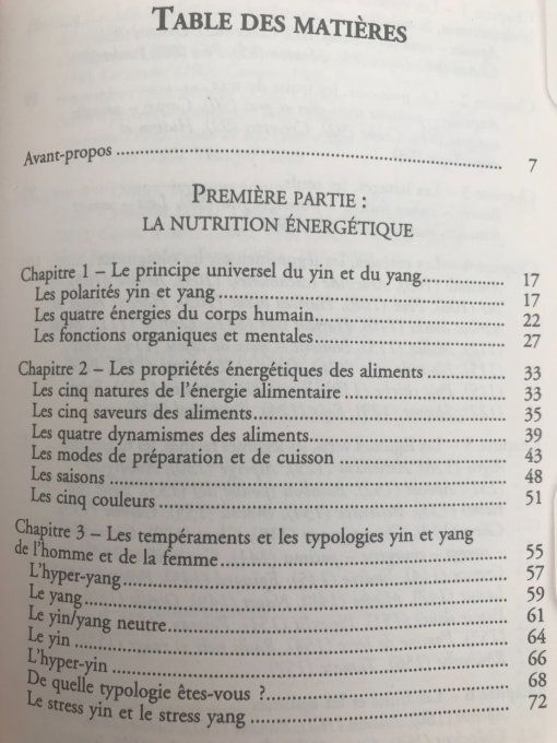 La diététique du Yin et du Yang
