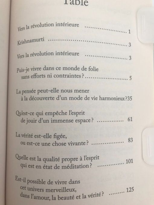 Vers la révolution intérieure