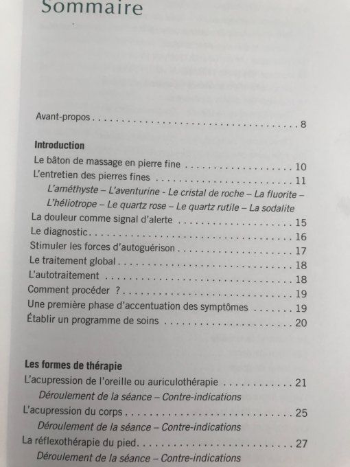 Acupressure et cristaux