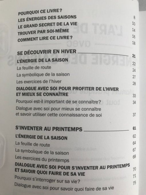 L'art de vivre avec l'énergie des saisons
