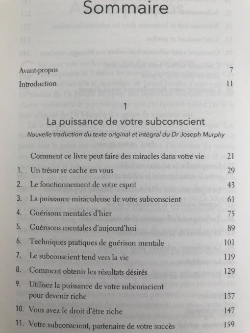 Libérez les pouvoirs de votre subconscient