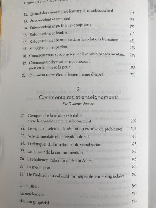 Libérez les pouvoirs de votre subconscient