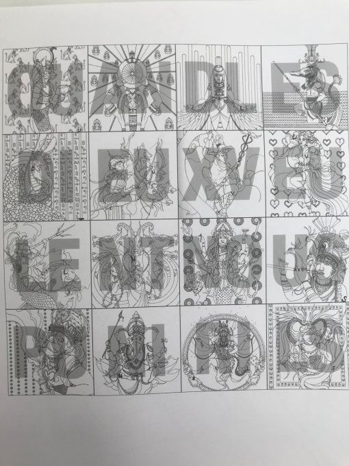 25 divinités à colorier