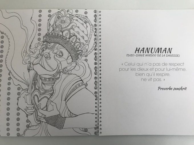 25 divinités à colorier