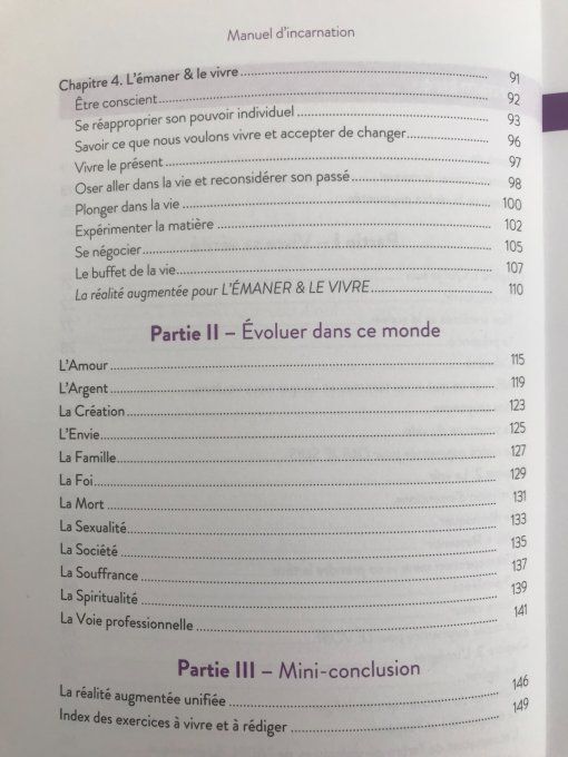 Manuel d'incarnation
