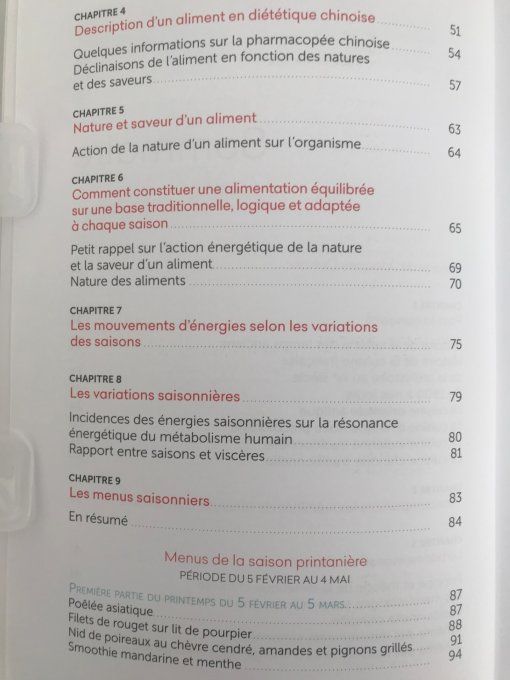La cuisine des quatre saisons selon la médecine chinoise
