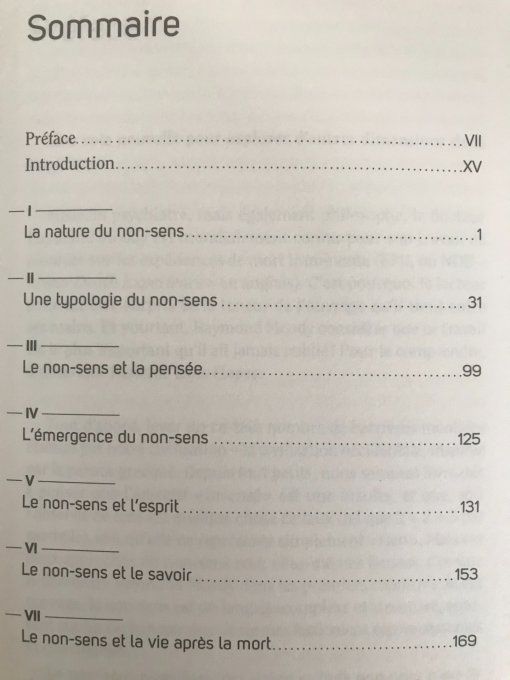 Donner du sens au non-sens