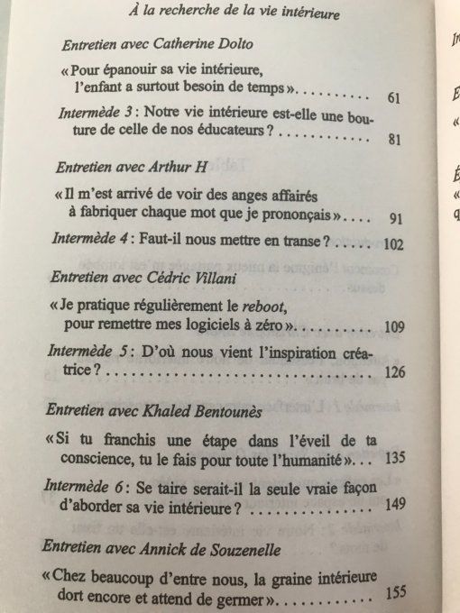 A la recherche de nos vies intérieures