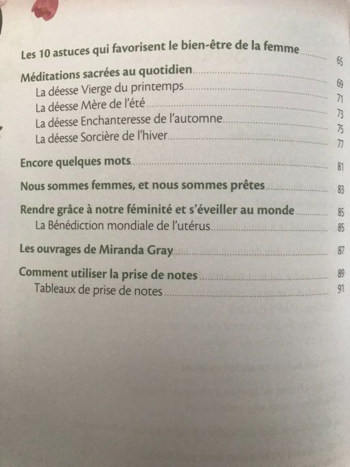 Les quatre déesses du cycle féminin