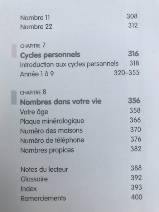 La bible de la numérologie