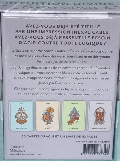 Intuition divine, cartes oracle