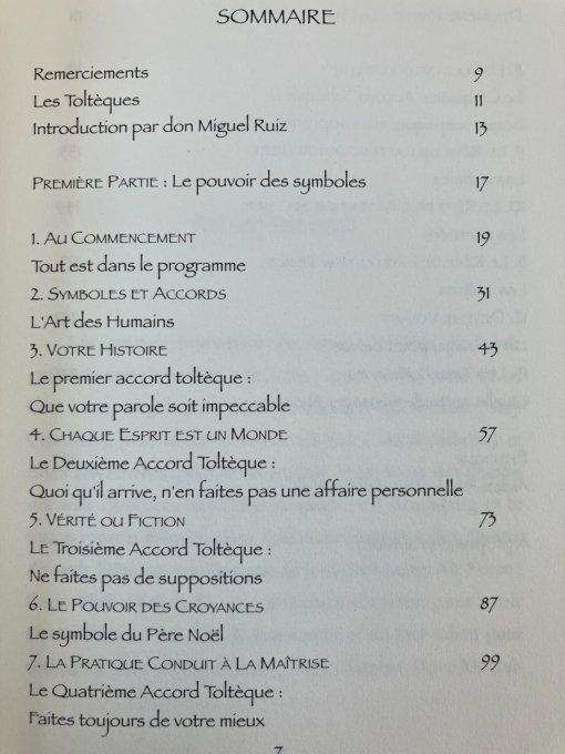 Le cinquième accord toltèque