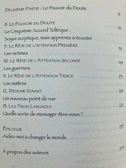 Le cinquième accord toltèque