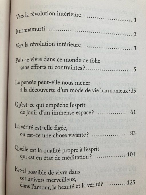Vers la révolution intérieure