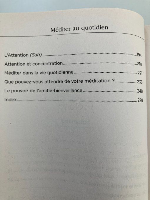 Méditer au quotidien