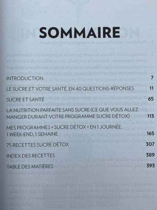 Programme détox sucre en 7 jours