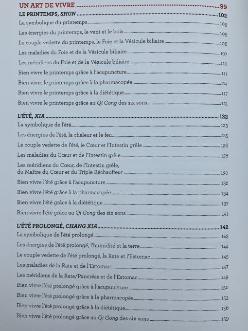Vivre avec les saisons: acupuncture et médecine Chinoise