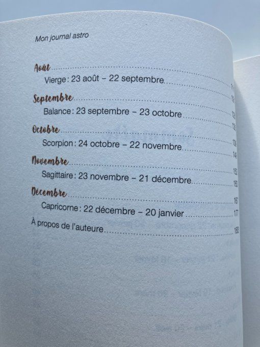 Mon journal astro
