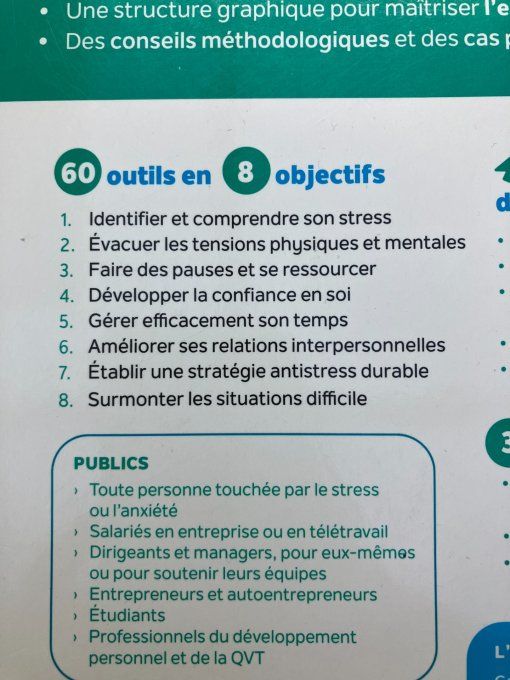 La boite à outils de la gestion du stress