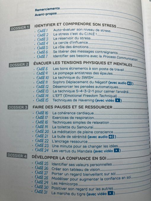 La boite à outils de la gestion du stress