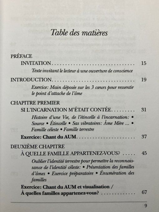 Les familles d'âmes