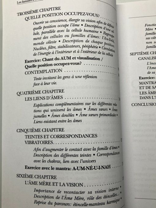 Les familles d'âmes