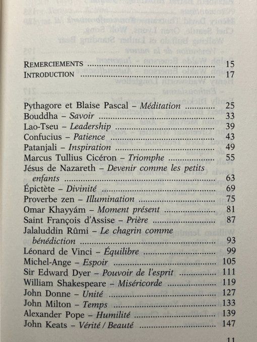 La sagesse des anciens