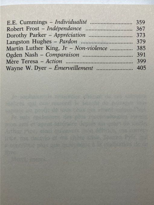 La sagesse des anciens