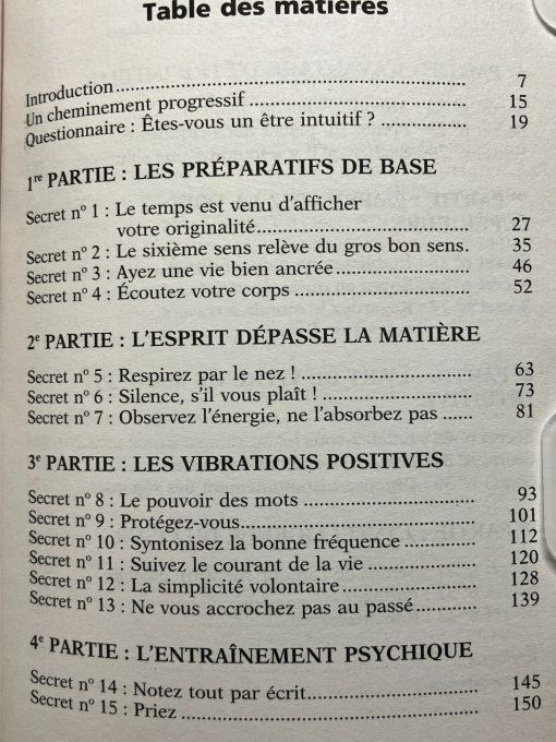 A l'écoute de votre sixième sens