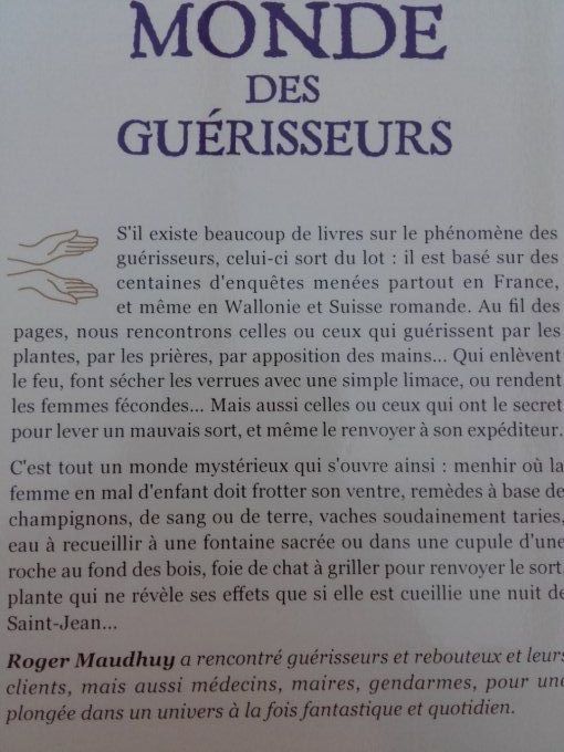 Le monde des guérisseurs