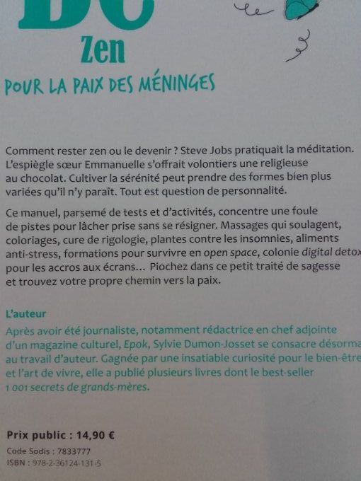 Be zen, pour la Paix des méninges