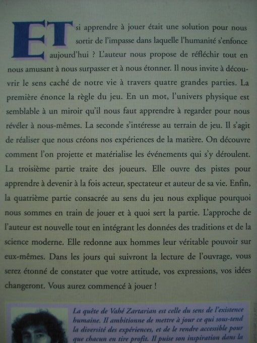 Le jeu de la création