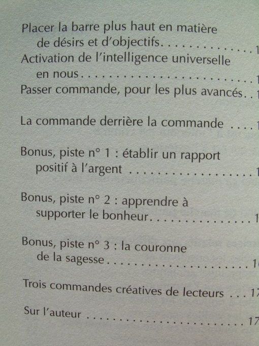 Nouvelles astuces pour "passer commande auprès de l'Univers"