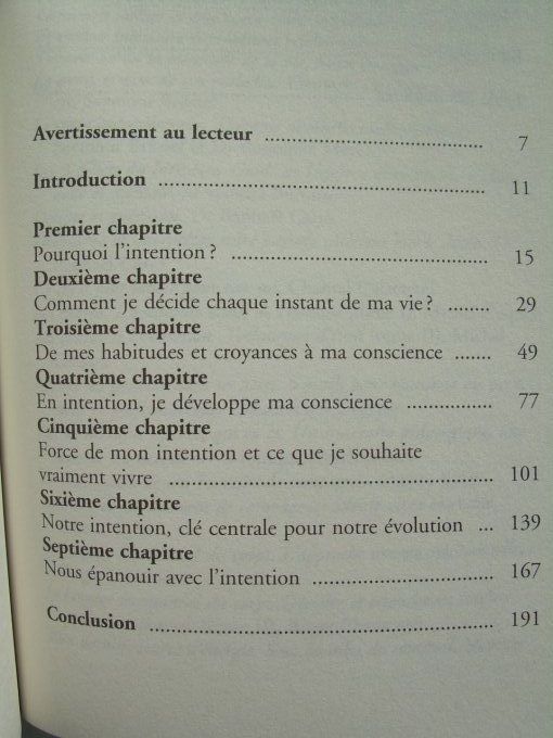 La Voie de l'intention. Ou comment choisir sa vie ?