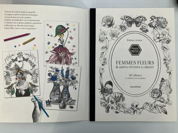 Femmes fleurs et autres rêveries à colorier