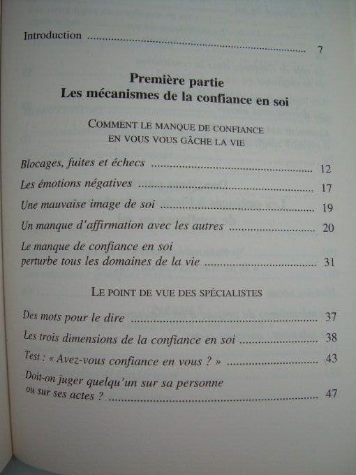Oser. Thérapie de la confiance en Soi