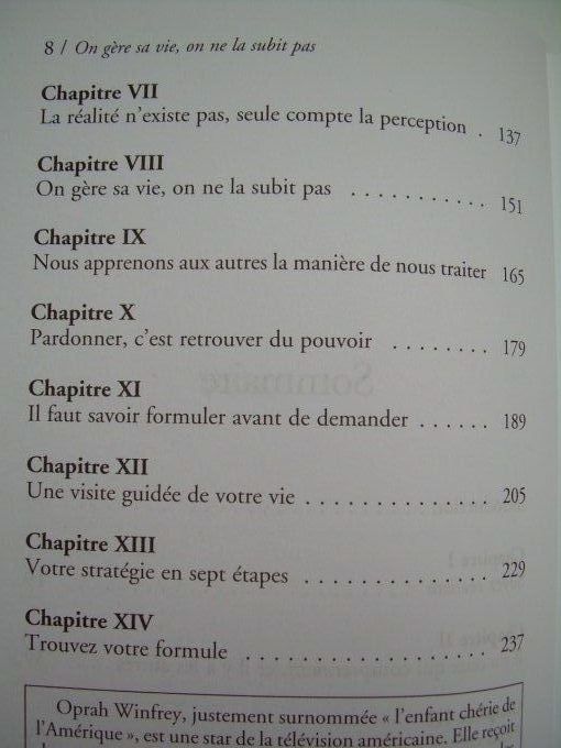 On gère sa Vie, on ne la subit pas