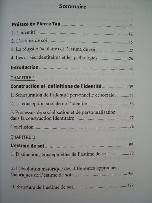 L'estime de Soi